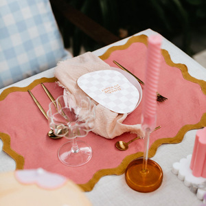 Set de table rétro en lin lavable avec logo personnalisé <span class=keywords><strong>pour</strong></span> mariages, banquets, fêtes et décoration intérieure - OEM/ODM disponible - Product Image 4