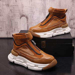 Autumn and Winter Comfortable High-top Men's Casual Sports <b>Shoes</b> 2023New Trendy Versatile Men's <b>Shoes</b> Thick-soled Handsome <b>Shoes</b> - Product Image 3