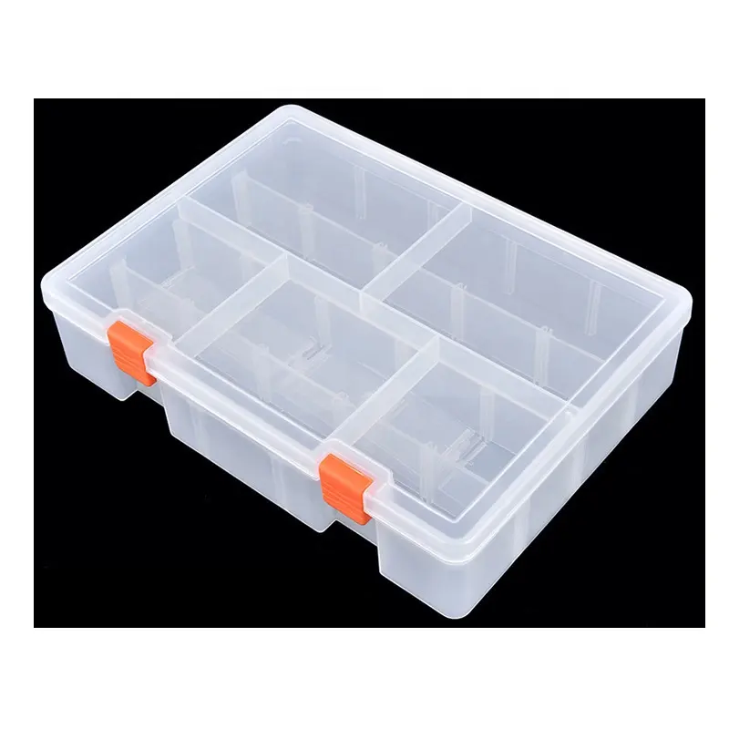 ブロック収納ボックス仕切りネジ部品仕上げボックス長方形PPプラスチックボックス