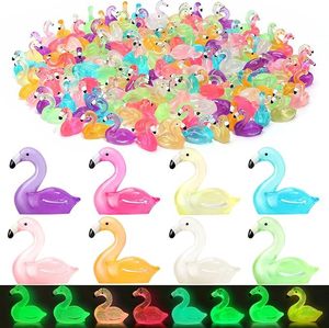 Flamingo Artificial Luminoso, <span class=keywords><strong>Cisne</strong></span> para Acuario, Accesorios Decorativos para Paisajismo con Musgo, Pequeños Adornos - Product Image 2