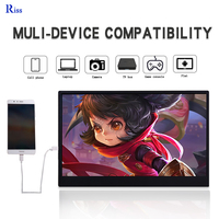 Monitor Portátil Táctil OEM ODM de 15.6 Pulgadas con Puerto Tipo-C, Interfaz USB, Panel LED TFT para Laptop, PC y Teléfono Móvil