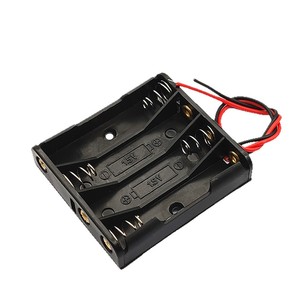 Boîtier de piles No 7 1/2/3/4/AAA avec compartiments rouge et noir, alimentation 45V3V, système de gestion des piles en polypropylène PP - Product Image 5