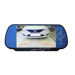 7 inch tft lcd screen car monitor with license plate frame rear view reverse camera