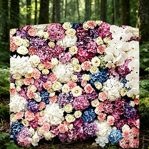 Fondo de pared de rosas de lujo para recepciones de bodas de alta gama y decoración de banquetes formales - Product Image 2
