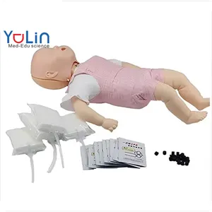Modelo de ensino de obstrução de airway, boneca infantil modelo avançado de manikin de treinamento de bebê
