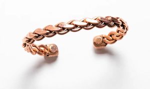 Artistic Copper Bangle With Intricate Filigree Inspired Detailing And Open Cuff <b>For</b> Men Women Fashion <b>Charm</b> <b>Bracelets</b> - Product Image 2