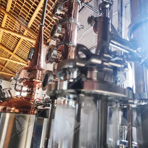 Fabrika paslanmaz çelik viski damıtma ekipmanları elektrikli ısıtıcı alkol damıtma makinesi