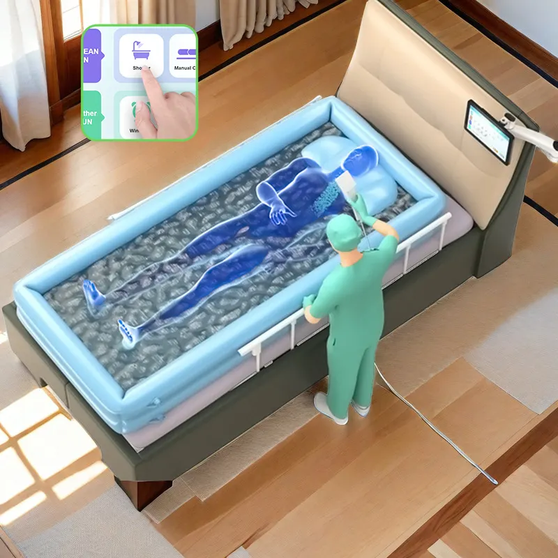 2024 mô hình mới tê liệt giường Chăm Sóc Bệnh nhân để sử dụng y tế tại nhà với hệ thống tự động tiên tiến để quản lý nhu cầu vệ sinh