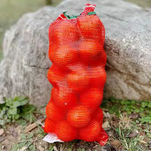 Sacs en filet de nylon rouge réutilisables avec motif dessiné pour l'agriculture - Product Image 4