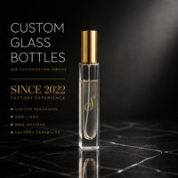 Flacon de parfum en verre transparent personnalisé, mini, carré/rond, 10 ml, avec boîte, flacon de parfum en verre de voyage