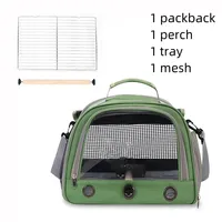 Portable Polyester cage à oiseaux sac à dos petit animal de compagnie transporteur perche plateau rideau pour perruche perruche extérieur oiseau sac à dos pour voyage