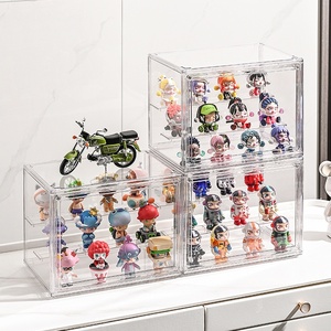 <span class=keywords><strong>Caja</strong></span> Organizadora de Figuras de Juguete, Transparente, de Plástico, Multifuncional, Plegable, Apilable, con Divisores - Product Image 1