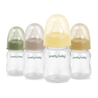 Botol Susu Bayi Mini 60ML untuk Bayi Baru Lahir, Bahan PP Bebas BPA, Logo OEM Dapat Disesuaikan, untuk Penggunaan Sehari-hari
