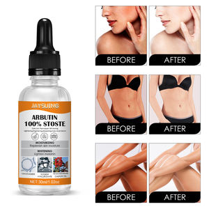 New HOT Private Label Organic Dark Skin Permanent Whitening Lightening Brightening Bleaching Arbutin Liquid Serum 30ml <b>Face</b> Body - Product Image 5