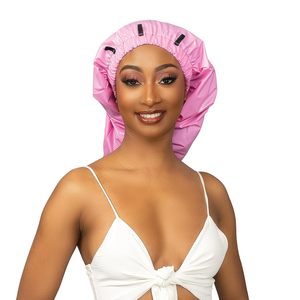 <span class=keywords><strong>Bonnet</strong></span> <span class=keywords><strong>de</strong></span> douche HZM-24139 pour cheveux extra longs, logo personnalisé, <span class=keywords><strong>bonnet</strong></span> long imperméable avec bouton - Product Image 2