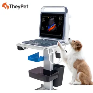 개 고양이 진단을위한 15 "휴대용 수의학 초음파 기계 컬러 도플러 소형 동물 스캐너