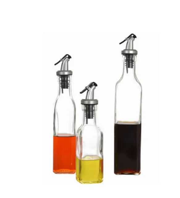 wholesale clear empty 150ml/250ml/500ml glass olive oil bottle for kitchen