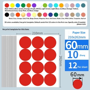 Etiquetas Adhesivas Personalizadas con Puntos de Colores, Impresión Autoadhesiva, Etiquetas para Escribir a Mano que se Pueden Pegar con Etiquetas en Blanco - Product Image 5