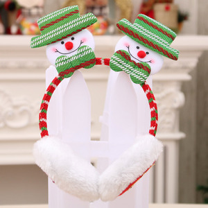 Diademas y auriculares navideños, disfraces para adultos y niños, diademas con cuernos de reno rojos, pinzas para el pelo, regalos, orejeras - Product Image 3