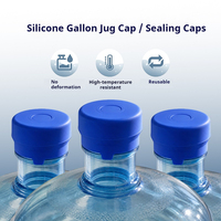 Bouchons de remplacement en silicone de 55 mm pour bidons d'eau de 5 gallons, sans BPA, de qualité alimentaire, réutilisables, étanches, à pression - Vente en gros