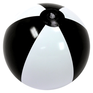 1m Aufblasbarer Strandball Kundenspezifischer Großer Plastik Schwarz-Weißer Strandball Mit Individuellen Farben - Product Image 3