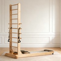 Échelle coulissante bidirectionnelle durable en bois d'érable, équipement de Pilates pour studio de yoga et fitness