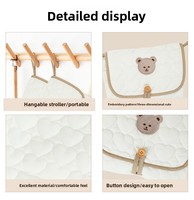 Tapis à langer portable de luxe unisexe, imperméable, pliable, rembourré, en matériau sûr, nettoyable, pour bébé et nourrisson
