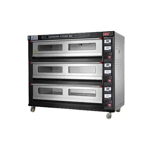 High quality Stainless Steel Gas bread baking oven/ temperature control 4 decks 16 trays baking ovens for bread
