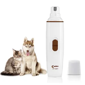 Nail grinding quiet low noise electric usb charge pet splash proof paws nail grooming trimmer tools pet dog grinder