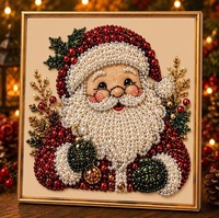 Kit de Peinture Diamant DIY Noël Perles et Diamants, Meilleures Ventes, Père Noël et Renne, Fait Main, Moderne et Simple, MG-001, Décoration Maison