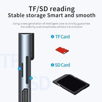 Hub USB Type-C 8-in-1 dengan Pengisian Daya PD 4K HDTV, 2 Port USB, Pembaca Kartu SD & TF, RJ45 LAN - Tersedia