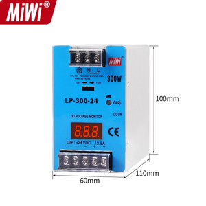 Alimentation à découpage sur rail DIN MiWi LP-300-12 300W <span class=keywords><strong>23A</strong></span> <span class=keywords><strong>12V</strong></span> pour systèmes PLC et équipements de contrôle industriel - Product Image 2