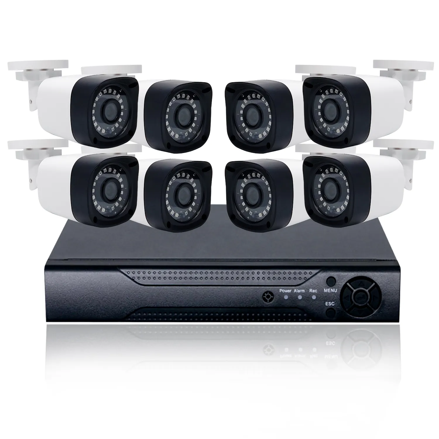 Weecuu-sistema de vigilancia DVR con 8 canales, cámara de seguridad analógica AHD, 2MP, 5MP, 8MP