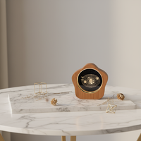 Lampe de table sphérique en cristal poli, éco-responsable, personnalisée, représentant la planète, la lune, Saturne, le système solaire, veilleuse en forme de boule de cristal, cadeau