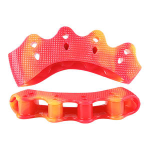 Pemisah jari kaki sejuk lima lubang warna-warni lembut SEBS Bunion Hallux Valgus bantalan pemisah tumpang tindih tulang jari kaki besar OEM buatan Tiongkok - Product Image 6