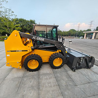 Loader Skid Steer Mesin Diesel JC-SR08 Berkualitas Tinggi dengan Kontrol PLC dan Motor Harga Terjangkau untuk Konstruksi Jalan dan Pembersihan