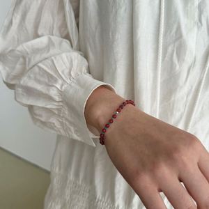 Dylam Classic Collection Women Fine Charm Jewelry Jewellery Daily Wear Natural <b>Red</b> Agate Apatite Stone Beaded Bangles <b>Bracelets</b> - Product Image 3
