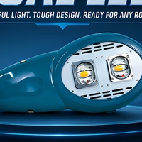Lampe de rue LED extérieure à alimentation CA, double module, étanche IP66, pour rénovation de voirie et projets d'éclairage municipal