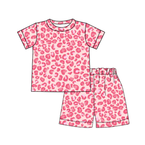 Preorder Baby Girls Pink Chicken Camisetas de manga corta Pantalones cortos Pijamas de verano Trajes de boutique <span class=keywords><strong>Ropa</strong></span> de dormir Conjuntos de <span class=keywords><strong>ropa</strong></span> de moda - Product Image 4
