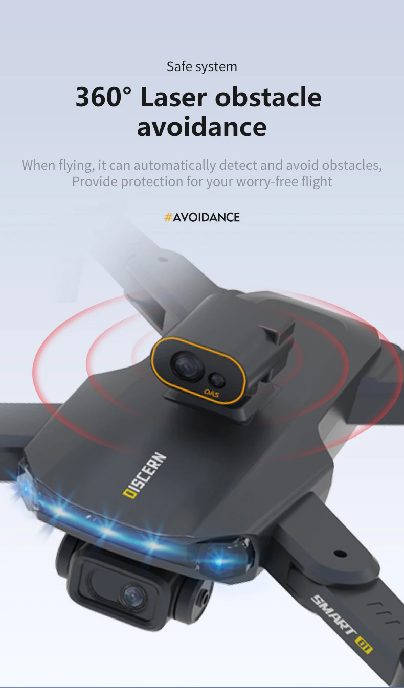 JJRC X21 Drone, smart system 3609 laser obstacle avoidance when flying . it can