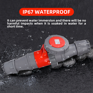 4Pin công nghiệp cắm ổ cắm 3P E 380 415V IP67 Cee kết nối 4pin 63A 3P E 380-415V IP67 công nghiệp cắm iec60309 63A - Product Image 4