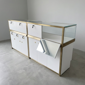 Vetrina Di Lusso in Vetro Temperato per Gioielli con Illuminazione a LED Banco Espositore e Arredamento per <span class=keywords><strong>Gioielleria</strong></span> - Product Image 3