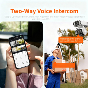 Telecamera di Sicurezza WiFi a Doppia Lente per Interni ed Esterni, con Tracciamento Automatico, H.265, PTZ - Product Image 6