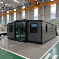 Concept de maison personnalisée avec plusieurs choix de couleurs extérieures, maison préfabriquée en conteneur, maisons en conteneurs extensibles
