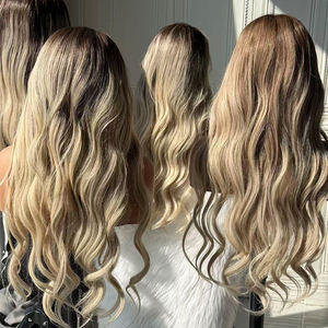 Cabello Humano Remy Indio Transparente para Pelucas Sin Pegamento con Frente de Encaje, Ondulado Largo, Sin Procesar, de Vietnam - Product Image 3