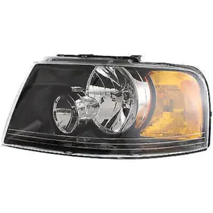 BAINEL Right Headlights Black Background+Yellow Slices Fits Ford Expedition 2003-2006 OE 6L1Z-13008-AA