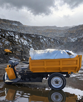 Tricycle benne diesel Inca Rock ultra-robuste 2T pour machines minières (moteur intégré) avec garantie de 6 mois