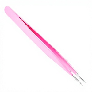 ASAP Beauty Pakistan Pince à épiler de précision en acier inoxydable angulaire de 10 mm, écologique, à pointe lisse, durable, pour extensions de cils et de sourcils - Product Image 1