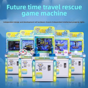 เครื่องเล่นเกมตีตัวตุ่นแบบหยอดเหรียญสำหรับเด็ก 2 ผู้เล่น พร้อมลูกบอลและปืนฉีดน้ำ - Product Image 3