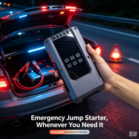 Démarreur d'urgence portable 12V pour voiture, booster de batterie de voiture d'urgence avec fonction d'alimentation mobile